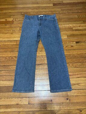 Gap Womens Hip Hugger Stretch Jeans Sz 16 Blue Denim Straight Leg Y2K 90s
